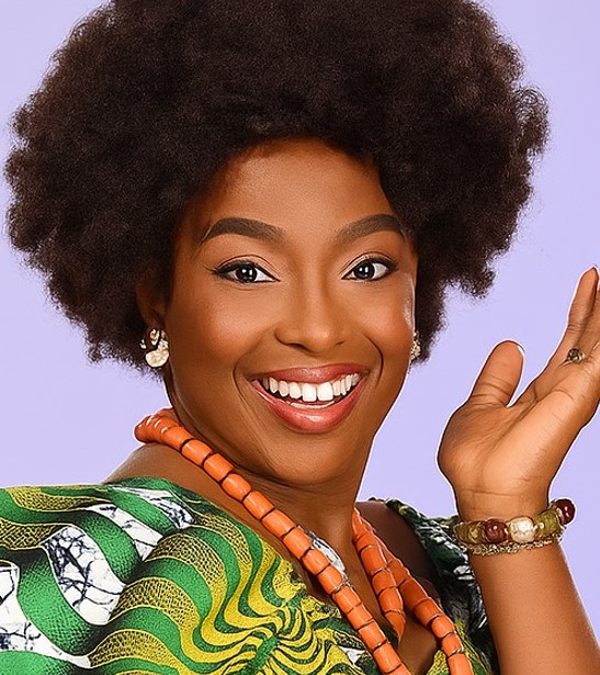 happy female model commercial portrait photography for brands advertising Lagos Nigeria by C&G Photographers
