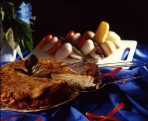 Advertising food photography of Tasty Fiesta meat pie in Lagos Nigeria